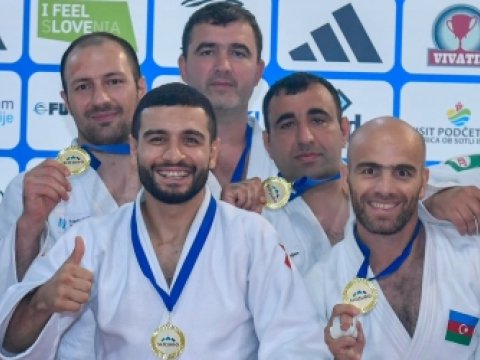 Veteran cüdoçularımız Avropa çempionu oldular 