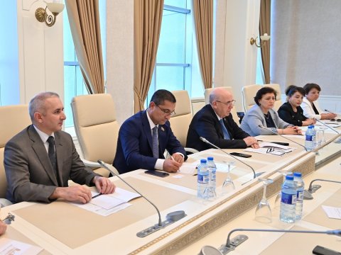 Əhliman Əmiraslanov ÜST nümayəndələri ilə görüşüb