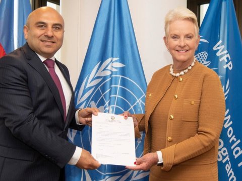 Səfir etimadnaməsini icraçı direktora təqdim etdi