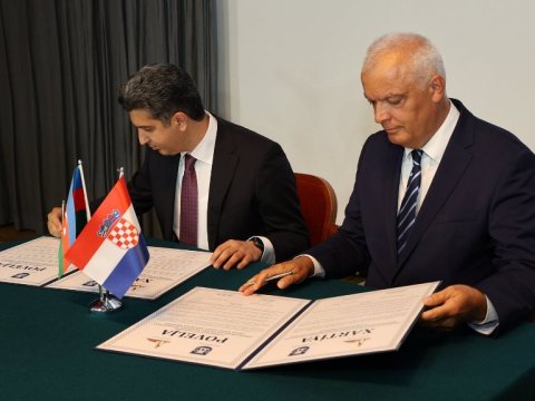 Naftalan və İvaniç-Qrad şəhərləri qardaşlaşdı - FOTOLAR