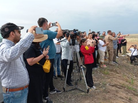 Xarici səyyahlar Ağdamda - FOTOLAR