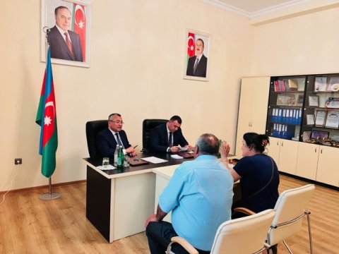 Rövşən Rzayev Xaçmazda vətəndaşları qəbul edib - FOTOLAR