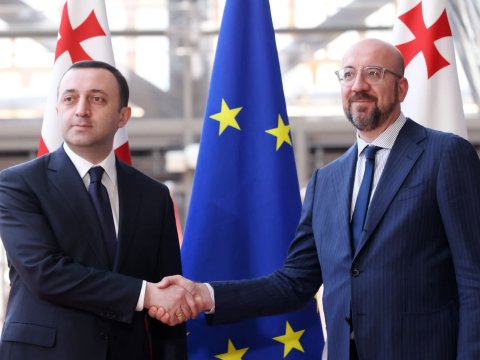 Qaribaşvili Mişellə Gürcüstanın Aİ üzvlüyünü müzakirə etdi