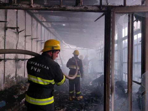 Bərdənin “Köhnə bazar”ında YANĞIN