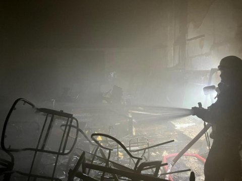 Bakıda orta məktəbdə YANĞIN