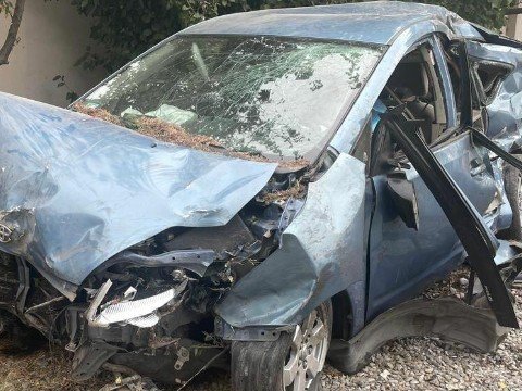 Kürdəmirdə “Toyota” yük maşını ilə toqquşdu