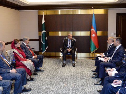 Şahbaz Şərif Bakıda nazirlərlə görüşdü - FOTOLAR