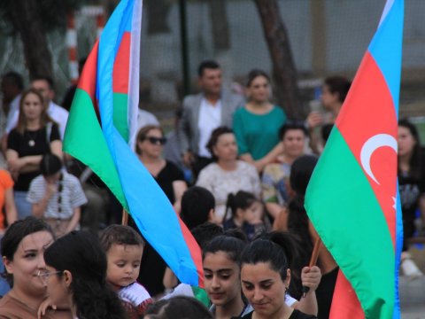 Neftçalada Milli Qurtuluş Günü münasibətilə konsert keçirildi - FOTOLAR