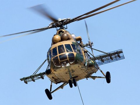 Rusiyada helikopter mecburi eniş edib