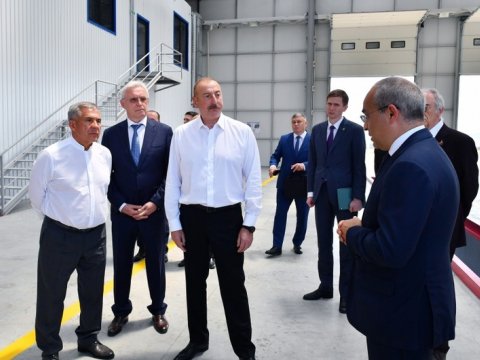 İlham Əliyev və Minnixanov Zəngilandan Bakıya yola düşdülər