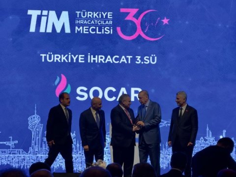 Ərdoğandan SOCAR-a MÜKAFAT