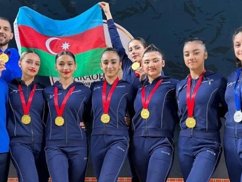 Gimnastlarımız Misirdə üç qızıl medal qazanıblar