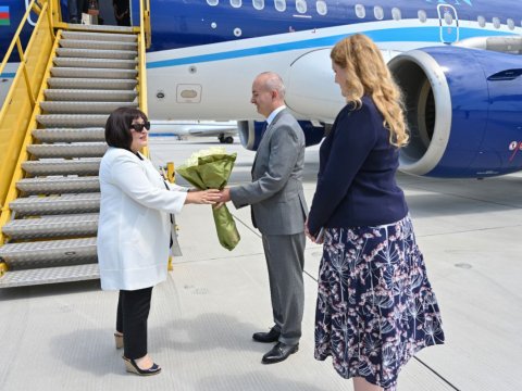 Sahibə Qafarova Avstriyada rəsmi səfərdədir