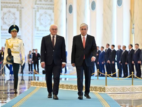 Qazaxıstan və Almaniya prezidentləri görüşüb