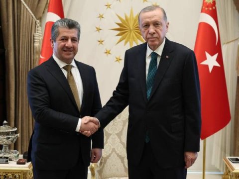 Ərdoğan Bərzanini qəbul etdi