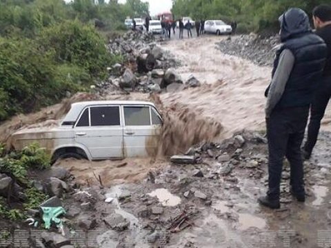 Daşkəsən və Gədəbəydən sel keçib - FAKTİKİ HAVA