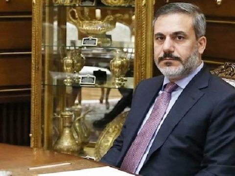 Hakan Fidan 4 həmkarı ilə görüşdü - FOTOLAR