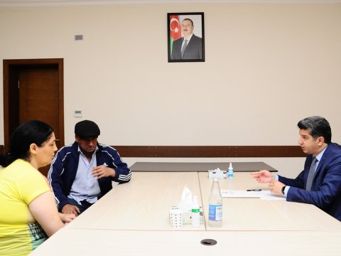 Naftalanda növbəti vətəndaş qəbulu keçirilib - FOTOLAR