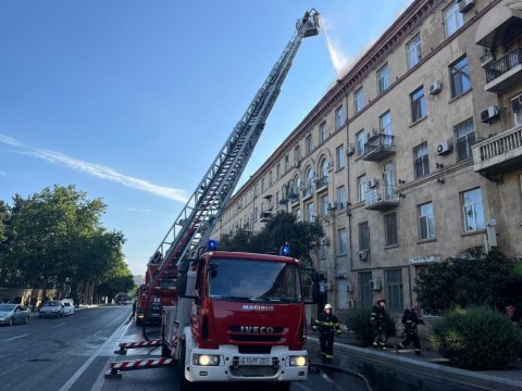 Yanğın məhdudlaşdırıldı: Generallar hadisə yerində - YENİLƏNİB