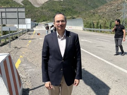 Pakistan səfiri Laçın sərhəd-keçid məntəqəsində - FOTO