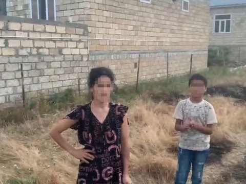 Ağsuda azyaşlı yanğın törətdi - VİDEO