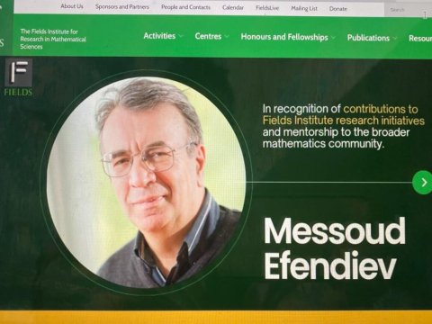 Azərbaycanlı alim Kanada İnstitutunun mükafatına layiq görüldü