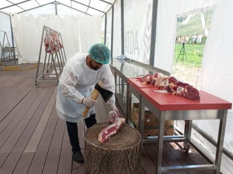 Talış kəndində otuz ildən sonra ilk dəfə qurban kəsildi