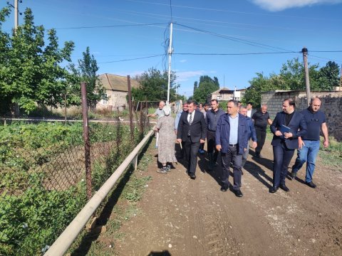 İcra başçısı selin fəsad törətdiyi Azad kəndində - FOTOLAR