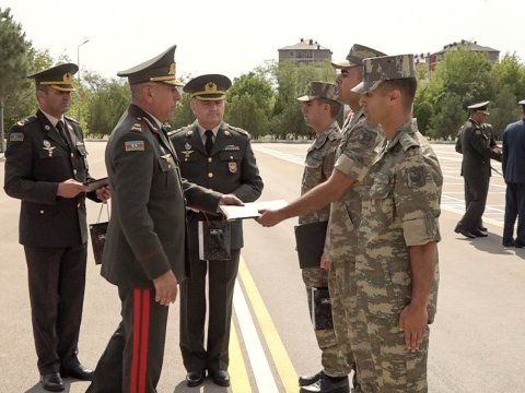 Naxçıvanda növbəti “Zabit hazırlığı kursu”nun buraxılış mərasimi - FOTO