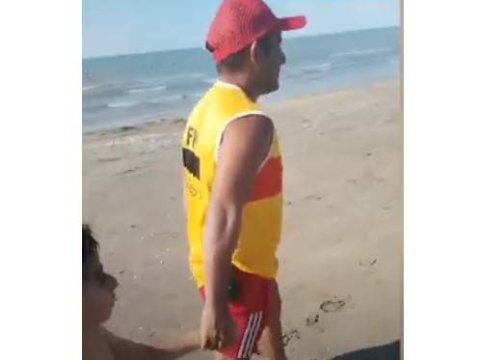 Çimərlikdə itkin düşən azyaşlı tapıldı - VİDEO