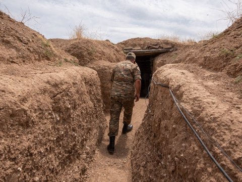 Ermənilərin mühəndis işlərinin qarşısı alındı