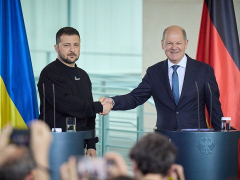 Zelenski Şoltsla Rusiyanı müzakirə etdi 