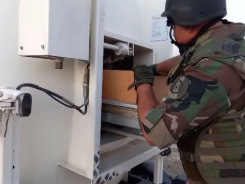 Balaxanıda qumbara aşkarlandı - VİDEO