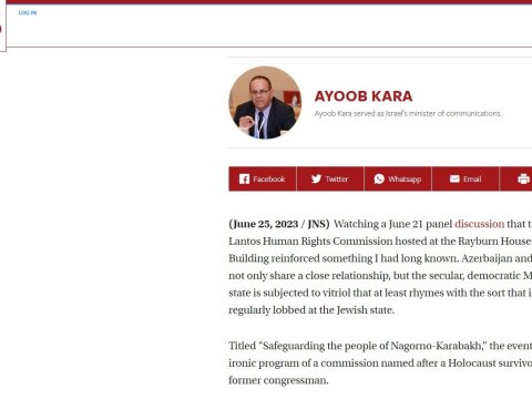 Azərbaycan İsrail kimi haqsız tənqidlərə məruz qalır - Sabiq nazir