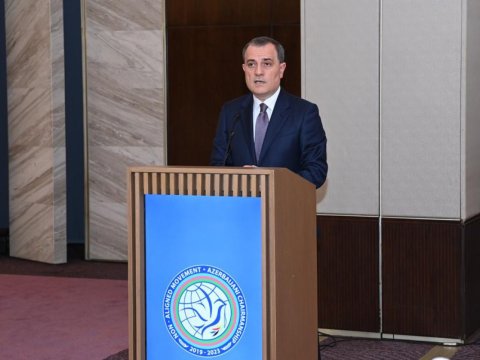 Nazirlər Heydər Əliyevin yubileyinə həsr olunan tədbirdə