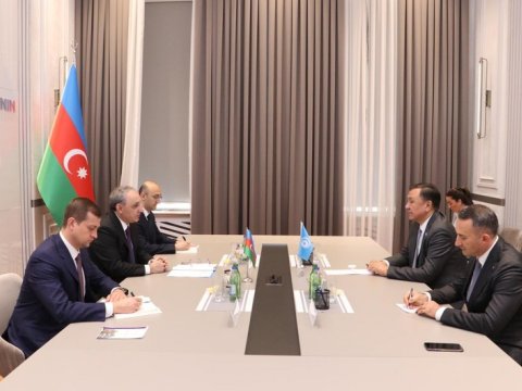 Kamran Əliyev TDT Baş katibi ilə görüşüb - FOTOLAR