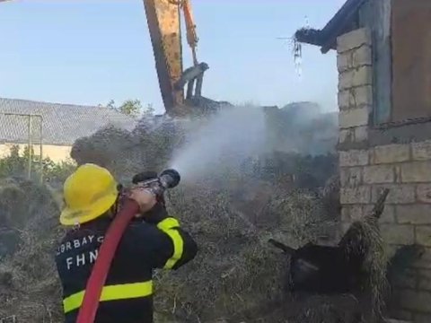 Zərdabda yanğın - VİDEO