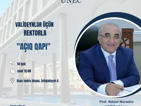 UNEC rektoru valideynlərlə “Açıq qapı”da görüşəcək