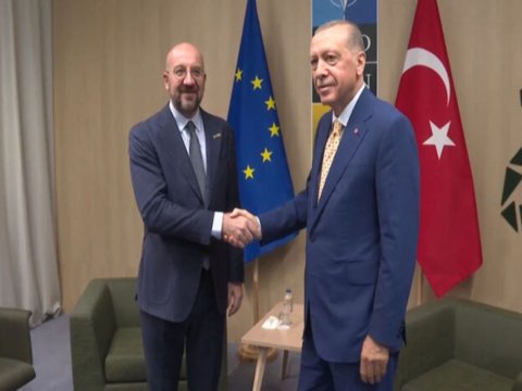 Ərdoğan Şarl Mişellə görüşdü 