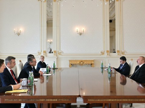 İlham Əliyev Almaniya dövlət nazirini qəbul etdi