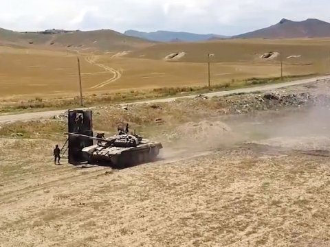 Hərbçilərimiz təlim toplanışında - VİDEO