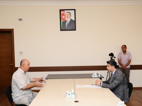 Naftalanda növbəti vətəndaş qəbulu keçirilib - FOTO