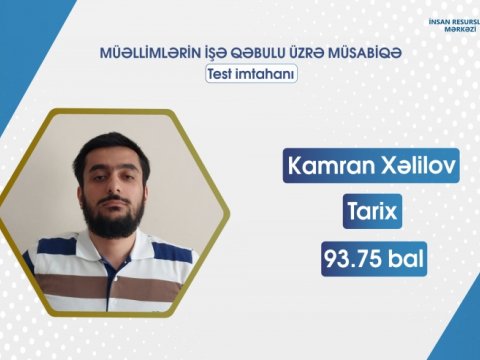 Bu gün ən yüksək nəticə göstərən müəllimlər - FOTOLAR