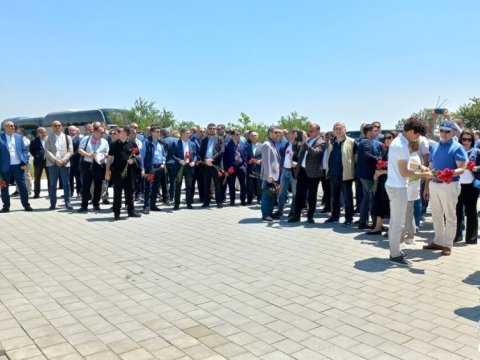 Xarici diplomatlar Ağdamda - FOTOLAR