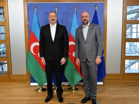 İlham Əliyevin Mişellə görüşü başa çatdı - YENİLƏNİB