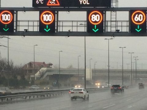 Yollarda sürət həddi endirildi