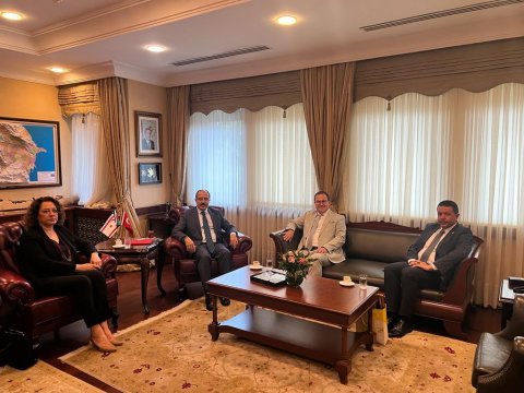 Şimali Kiprdən gələn qonaqlar Türkiyə səfirliyində - FOTOLAR