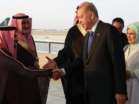 Ərdoğan Səudiyyədə səfərdədir