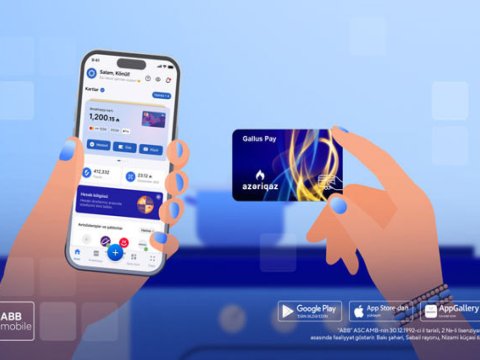 Təmassız Azəriqaz ödənişləri indi ABB mobile-da