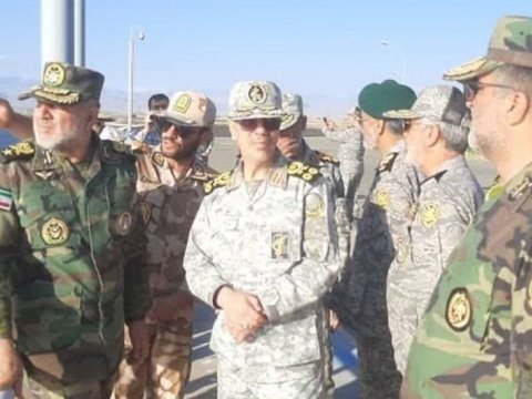 İranın Baş Qərargah rəisi Azərbaycanla sərhəddə - FOTO